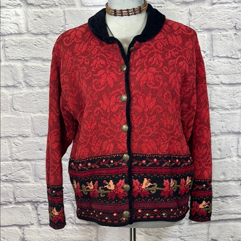 Vintage 2002 Icelandic Design Nordic Style Sweater Jacket